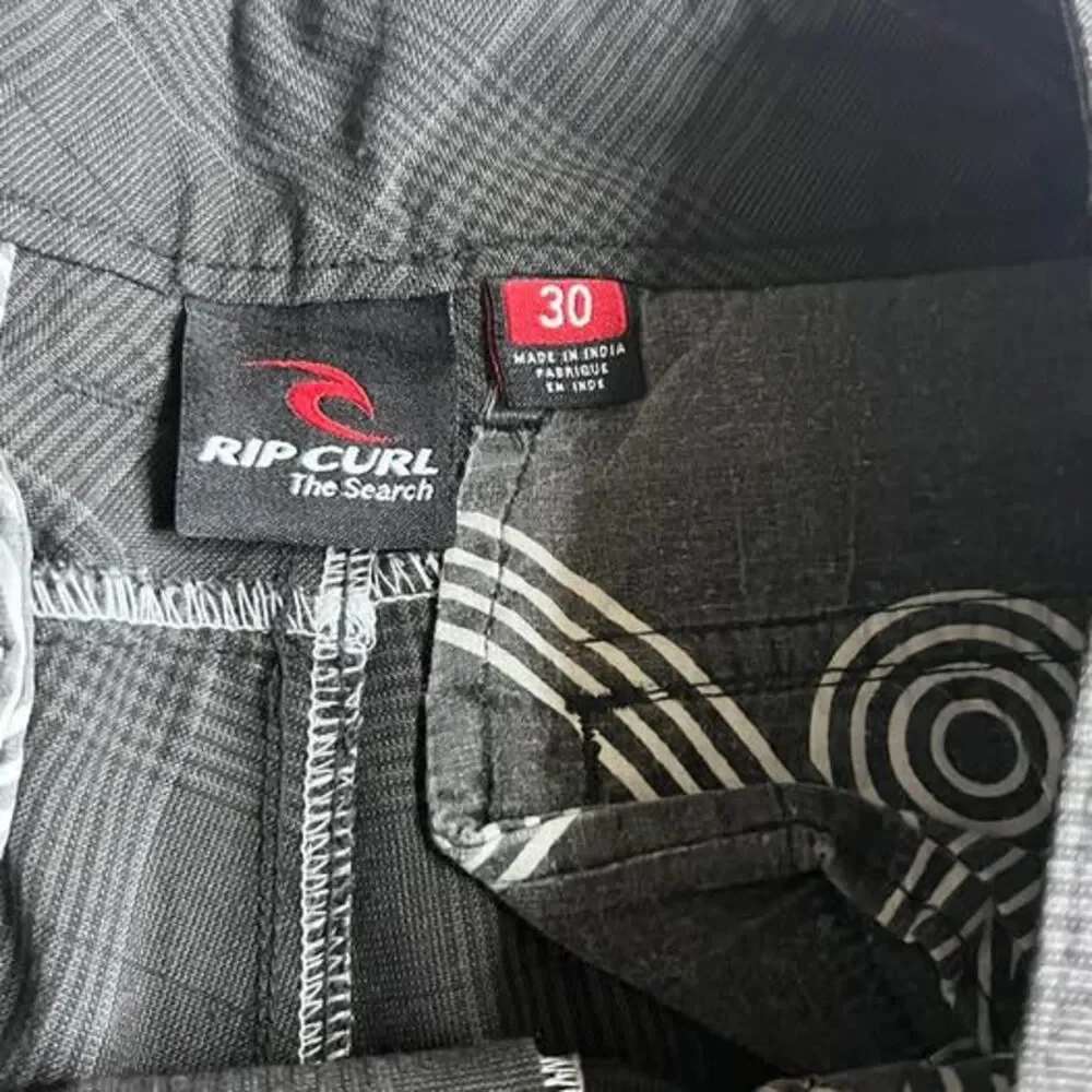 Rip Curl Plaid Shorts black men’s size 30